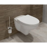 Комплект подвесной унитаз VITRA NORMUS, система инсталляции VITRA V8, кнопка LOOP R глянцевый хром, сиденье микролифт 9773B003-7200
