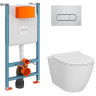 Комплект VITRA L-BOX SANIBELLE кнопка хром 9878B003-7200