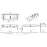 Модуль под раковину VITRA ORIGIN 120 см с выдвижным ящиком, правосторонний, темный вяз 65683