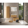 Тумба VITRA NEST с раковиной c 1м ящиком, 80 см, с LED подсветкой, цвет натуральная древесина 56138